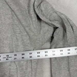Vuori Womens Henley Pullover Sweatshirt Light Gray Organic Cotton VW296 Large thumbnail 5
