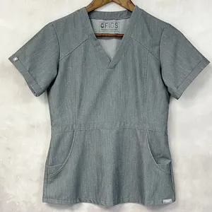 FIGS Technical Collection‎ Cayo Scrub Top Women XXS Grey Stretch Minimal Health thumbnail 12