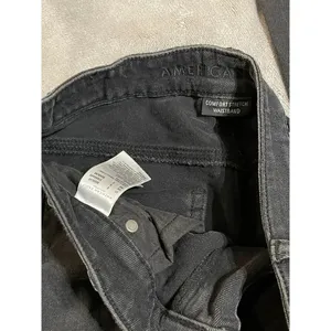 American Eagle‎ SZ 0 Black Comfort Stretch Waistband Jeans Mom Jean thumbnail 3