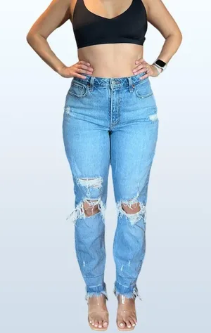 Abercrombie and Fitch Curve Love High Rise Mom Jean, Size 27 (4) Regular thumbnail 2