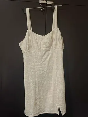 Nordstrom cream mini dress with yellow flowers thumbnail 1
