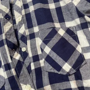 Aerie Blue White Plaid Romper Long Sleeve Button Up XS NWT 9197-890 thumbnail 9
