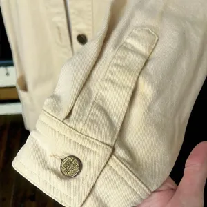 Vintage Escada Yellow Oversized Barn Coat Jacket Utility Size 34 Quiet Luxury thumbnail 11