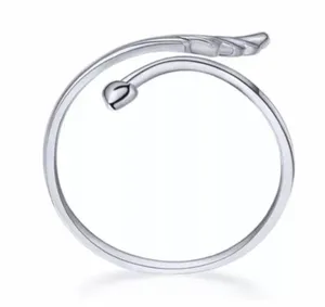 Silver Angel Wing Ring thumbnail 3