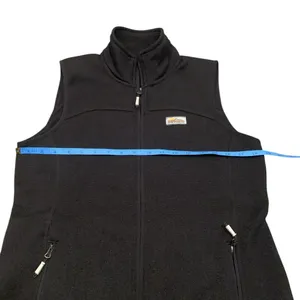 Orvis Sweater Knit Fleece Vest‎ Black S Cabin Cozy Core Gorpcore Coastal Grandpa thumbnail 6