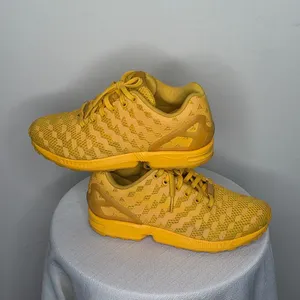 Adidas ZX Women’s Size 6.5 Flux Weave Yellow Sneakers(B73)✨✨ thumbnail 5