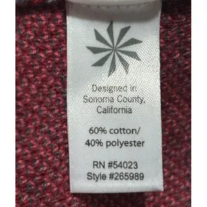 Athleta Womens Red‎ Fair Isle Sweater Dress Long Sleeve Cotton Blend Cabin Small thumbnail 8