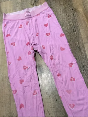 SKIMS SUMMER SLEEP RIBBED LEGGINGS IN PETAL PRINT Pink Heart Small thumbnail 4