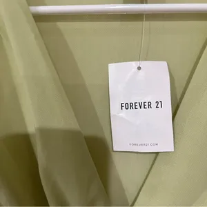FINAL PRICE NWT Forever 21 Light Green Sheer Bodysuit thumbnail 3