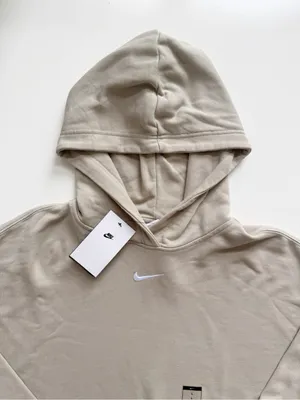 NWT Nike Sportswear Solo Swoosh Fleece Pullover Hoodie Size Large Oversized thumbnail 6