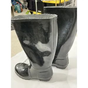 Womans Target Black Size 7 Tall Rubber Rain Boots NWT thumbnail 3