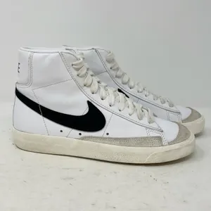 Nike Blazer Mid Womens Size 5.5 Sneakers White Black thumbnail 5