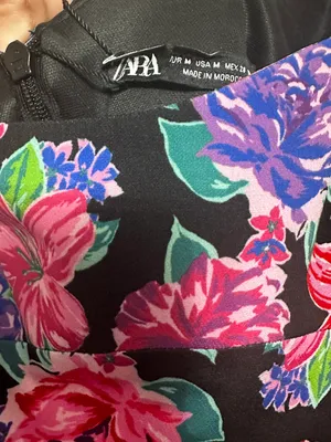floral print sweetheart neckline Puffsleeve longsleeve mini dress thumbnail 6
