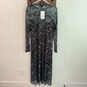 NWT Saint + Sofia Runway Mesh Dress in Green Twilight Floral Size US12‎ thumbnail 4
