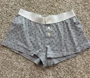 Brandy Melville Shorts Grey Floral thumbnail 1