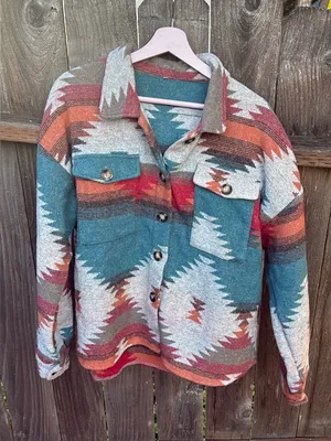 New ! Aztec Yellowstone Distressed Flannel nwot thumbnail 13