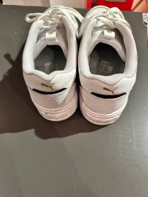 White Puma Sneakers Leather thumbnail 4