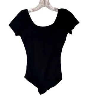 Capezio Studio Collection Short Sleeve Leotard Bodysuit Size Large thumbnail 1