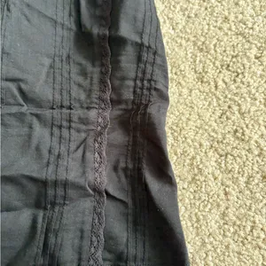 Reformation adelia top Shirred Organic black boho Cotton cami tank blouse size 0 thumbnail 5