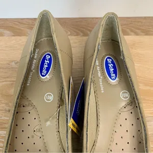 NWT Dr. Scholl’s Slip On Nude Comfort Leather Wedges, Size 10 thumbnail 9