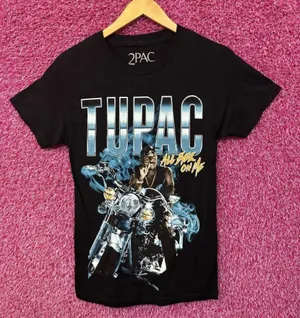 Tupac All Eyes on Me Motorcycle Rap tee size XS thumbnail 1