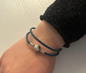 Pandora Blue Wrap bracelet - Leather thumbnail 2