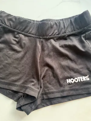 Hooters Y2K Authentic Black Ultra Mini Shorts Size XS thumbnail 2