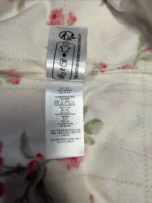 Lauren Ralph Lauren Cream Pajama Top with Pink Floral Print thumbnail 9