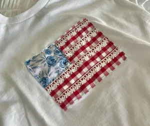 usa flag baby tee Size xs thumbnail 3