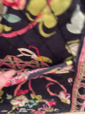 Retired Vera Bradley Hipster Crossbody Purse Bag Ribbons Pattern Breast Cancer thumbnail 9