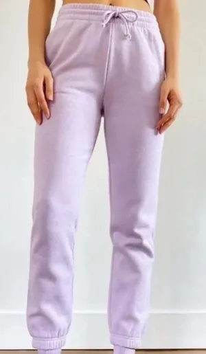 Aritzia Tna Cozy Af Fleece Drawstring Joggers in Dusty Lilac thumbnail 1