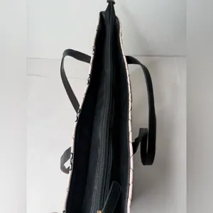 Luv Betsey By Betsey Johnson Pink Black Large Bag Bows Tote Quilted Y2K‎ Quirky thumbnail 16