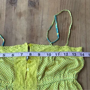 Max‎ Rave Green and Blue Smocked Camisole Top Size S thumbnail 10