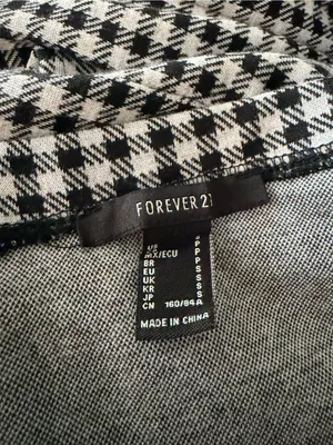 Forever 21 Black and White Gingham Mini Dress thumbnail 3