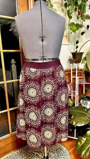 LulaRoe Purple Paisley Flowy Skirt thumbnail 1