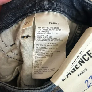 NWT L’AGENCE MARGOT High Rise Skinny Denim Jean Dark Wash Size 27 thumbnail 6