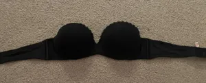 Black Strapless Bra Size 32 A thumbnail 1