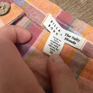 Billabong x The Salty Blonde Break Point Plaid Linen Pants 26 thumbnail 2