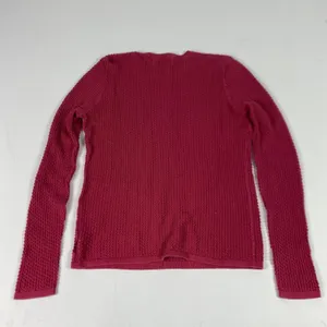 Sport Haley Sweater Womens Large‎ Pink 100% Pima Cotton V Neck Knit Pullover thumbnail 5