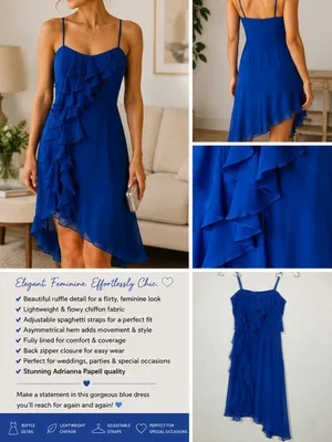 Hailey Adrianna Papell Dress Blue‎ thumbnail 2