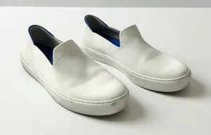 Rothy's The Original Slip On Sneaker Bright White Sustainable Eco Size 7 thumbnail 1