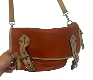 Shiraleah Leather Orange Tan Long Western‎ Shoulder Purse thumbnail 1