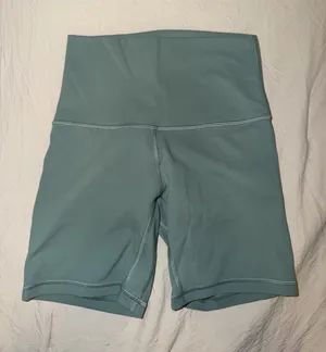 lululemon athletica High-Waist Bike Shorts in Green thumbnail 1