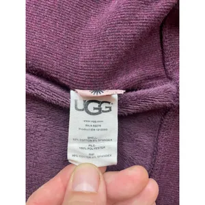 UGG Clara Hoodie Womens M Plum Purple Full Zip Fitted Stretch Sweatshirt thumbnail 11