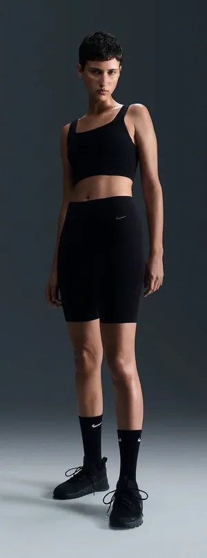 Nike Zenvy Women's Gentle-Support High-Waisted 8" Biker Shorts Size small NWT thumbnail 1