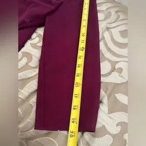 Patra two piece dress burgundy size 8 Vintage embroidery to jacket Maxi thumbnail 11