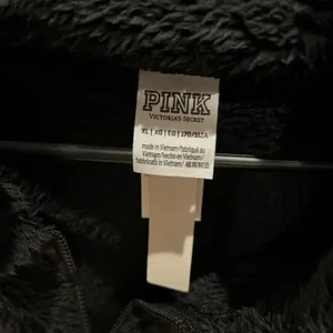 NWT PINK Victoria’s Secret Cozy Black Sherpa Full Zip Fleece Jacket Black XL thumbnail 6