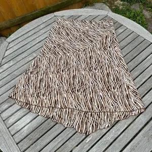 Vintage‎ brown animal print skirt size XL thumbnail 5