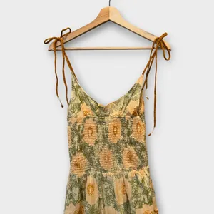 Free People Adriel Tie Strap Tiered Midi Dress Size Small thumbnail 8