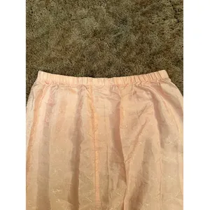 Vintage Handmade Baby Pink Floral Jacquard Skirt Romantic Coquette Aesthetic thumbnail 3